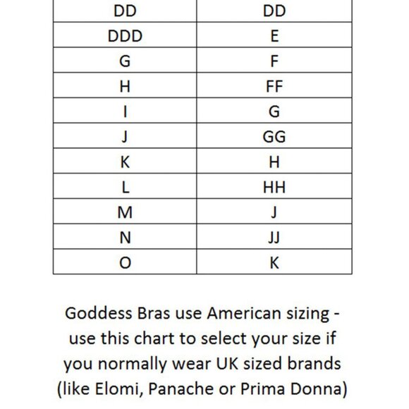 Goddess Plus Size Keira Banded Underwire Bra Black 46I - Picture 5 of 12